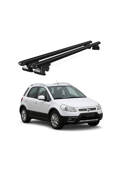 Venüs Fiat Sedici 2006-2014 Uyumlu Siyah Ara Atkı Port Bagaj Tavan Barı