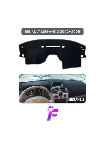 Renault Megane 2 2002 2009 Uyumlu Torpido Örtüsü Çatlama Ve Isıya Karşı Tam Koruma A56 Torpido Halısı