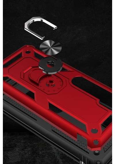 Xiaomi Mi Note 10 Kilif Selfie Yüzüklü Tutuculu Koruyucu 171165886 - Renk / Kirmizi