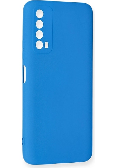 Gld-spt- Newface Huawei P Smart 2021 Kılıf Nano İçi Kadife Silikon - Mavi