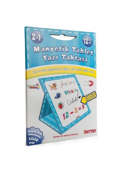 Dıy Toys Manyetik Tablet Ve Yazı Tahtası (Mavi)