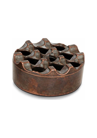 Döküm Yuvarlak Küllük Bakır 9cm