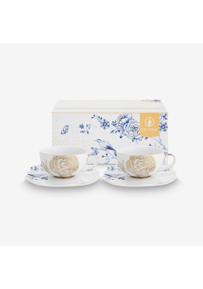 Beyaz Porselen Çay Fincan Seti 225 Ml