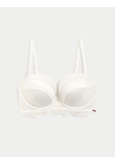 Marks & Spencer Aster Dantel Detaylı Multiway Straplez Sütyen T81006437H Krem