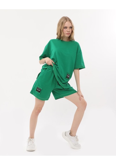 Hgfashion T-şort Şort Takımı Yeşi Renk Yeşil