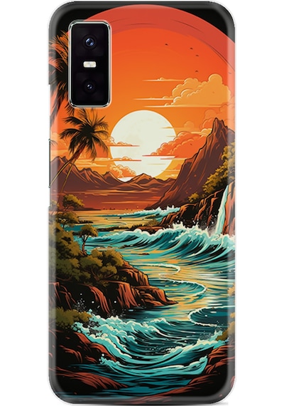 Infinix Gt 30 Pro Kılıf Boutique Baskılı Resimli Retro Mountain Pcode -079