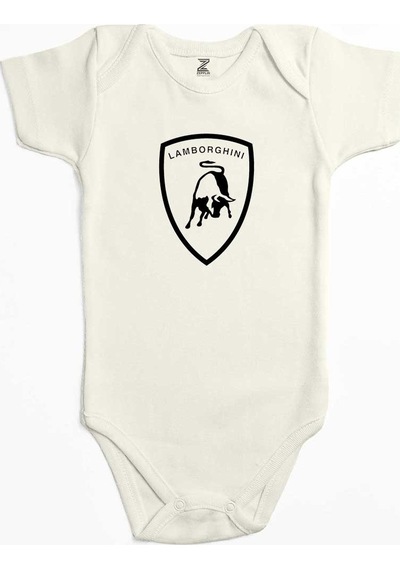 Zepplin Giyim Lamborghini Logo Black Pembe Bebek Body Zıbın