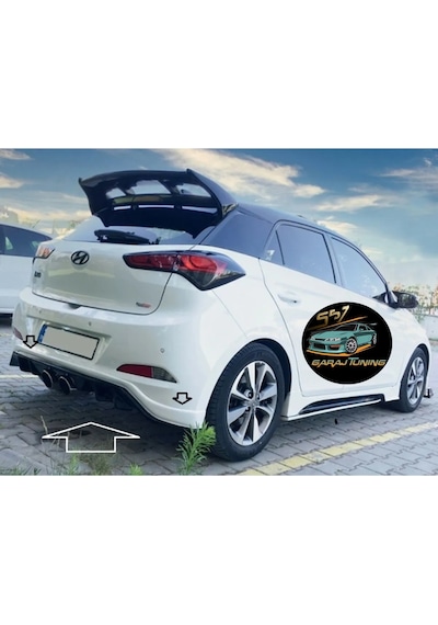 Hyundai İ20 Gt Arka Tampon Eki Fiberglass Boyasız