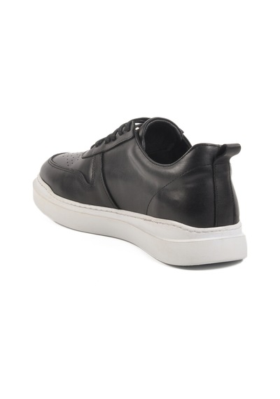 Siyah Beyaz Hakiki Deri Erkek Sneaker Premium 412 M Siyah-beyaz Siyah - Beyaz