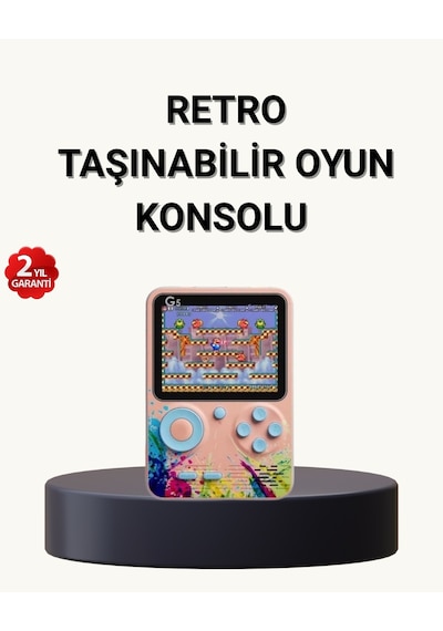 500 Kla Oyunlu Retro Oyun Konsolu Tnabilir Ve Semeglbl - 24 Tv Bağlantılı