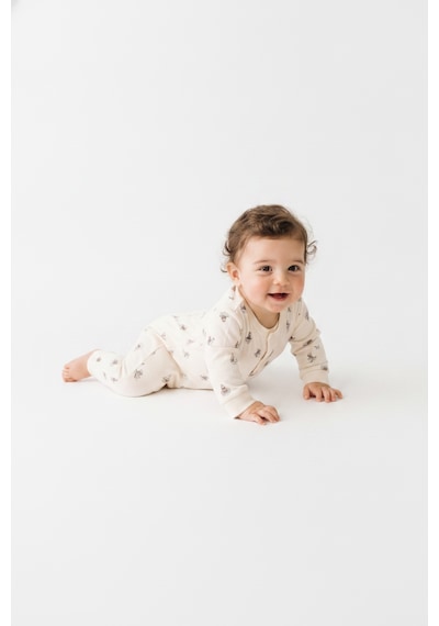 Tiffany Baby & Kids Krooboy Organik Tasarımlı Tulum ekru
