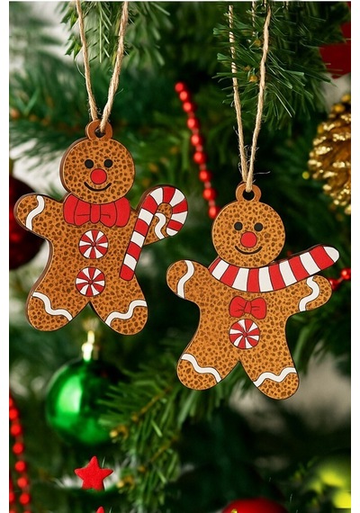 Beysüs Yılbaşı Çam Ağacı Süsü Ginger 6 Lı 10 Cm Diğer
