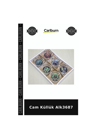 Özel Üretim Ev Aksesuarı Masaüstü Şık Dekoratif Cam Küllük Alk3687