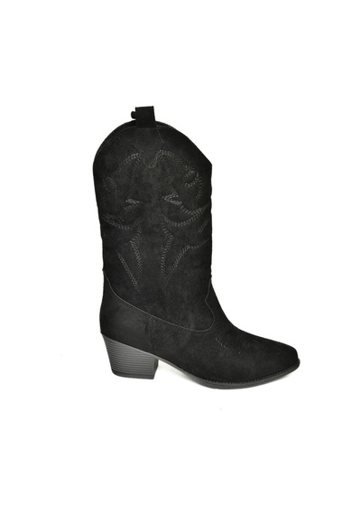 Fox Shoes T820088702 Siyah Süet Kovboy Model Kadın Çizme Siyah-Süet Fox Shoes T820088702 Siyah Süet Kovboy Model Kadın Çizme Siyah-Süet