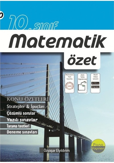 Pano Yayınları 10. Sınıf Matematik Özet Yni