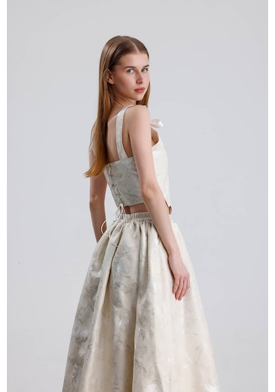 L'aura Corset Luna Bayan Korse Büstiyer Krem