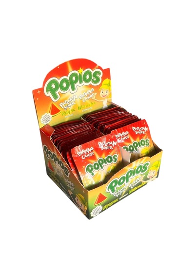 Popios Karpuz Aromalı Patlayan Şeker 4 Gr 40 Adet