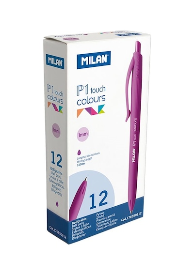 Mılan 176550212 P1 Touch Mor Tükenmez Kalem 12Li
