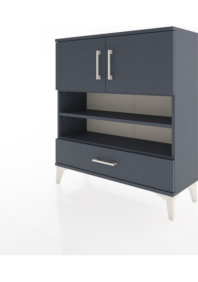 Arges Şifonyer 4 Raflı Tek Çekmeceli 2 Kapaklı 88x30x96 Antrasit-antrasit Antrasit Arges Şifonyer 4 Raflı Tek Çekmeceli 2 Kapaklı 88x30x96 Antrasit-antrasit Antrasit