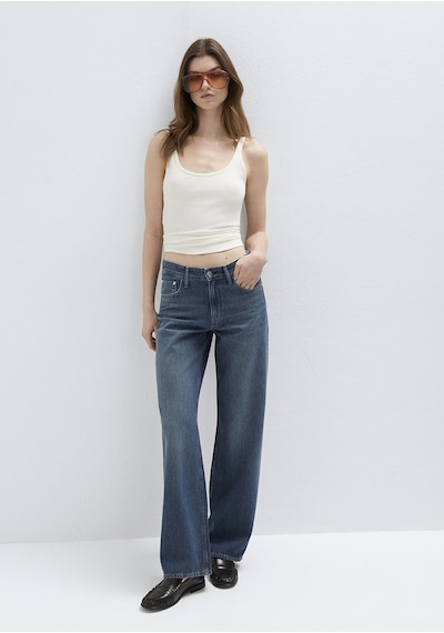Mavi - Lovely Classic Denim Puslu Koyu Mavi Jean Pantolon 1012645-a3167