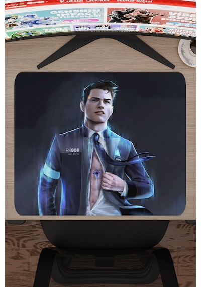 Detroit Become Human Dikişli Kauçuk Oyuncu Mousepad V3 - 48x40 Xl Gaming Mouse Pad