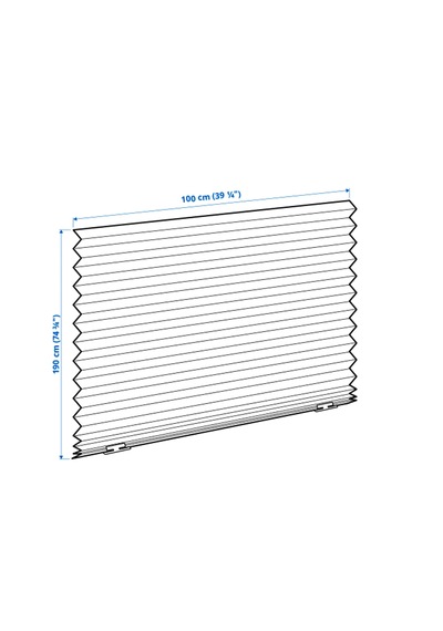 Ikea Schottıs Stor Perde , Koyu Gri, 100x190 Cm, Karartma Perde, Polyester