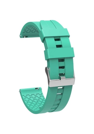 Gt2 Pro 46mm Kordon Kademeli Oluklu Silikon Kayış Col1027-turkuaz