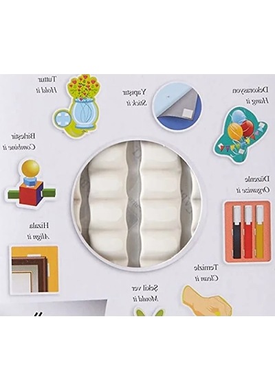 Yeniden Kullanılabilir Beyaz Yapıştırıcı Hamur, 50 Gr, 90 Parça, İz Bırakmaz