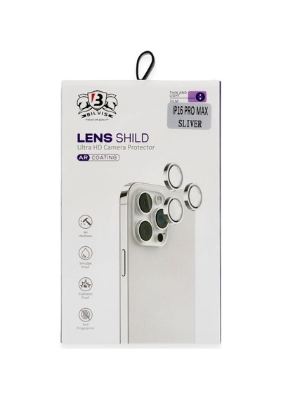 Tedar Apple iPhone Uyumlu 16 Pro Max Bilvis Titan Kamera Lens - Titan Gri Najmaddin Standart