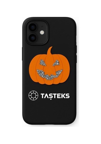 Ütülenebilen Veya Sticker Olarak Kullanılabilen Taşlı Halloween Balkabağı Modeli