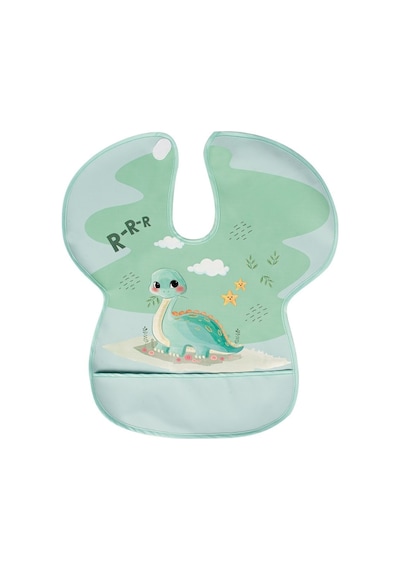 Büyük Muşamba Önlük - Bebek Dinozor Yeşil