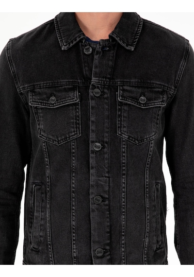 Pierre Cardin Erkek Siyah Ceket Denim 50292102-vr046 Siyah