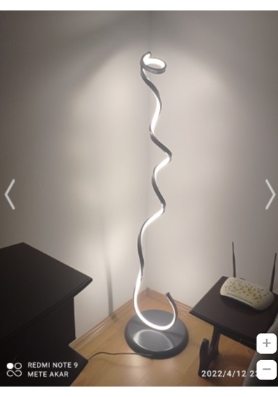 Snake 3 Renk Işık 140 CM Lambader Antrasit
