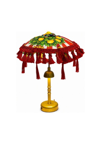 Missidea Limona Red Bohem Ledli Bali Şemsiyesi