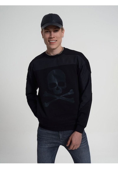 LOFT Oversize Fit Erkek Sweatshirt Lf2034910 Q1.v1 Siyah