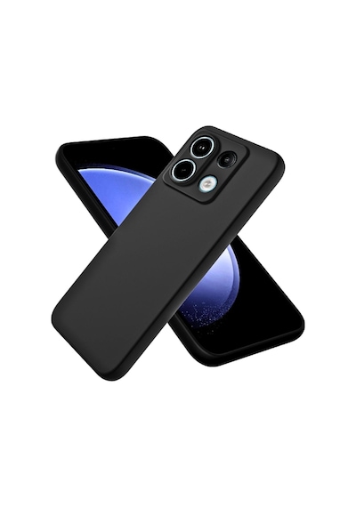 Redmi Note 13 Pro 5g Uyumlu Silikon Kılıf - Kamera Korumalı Esnek Pastel Renk Kapak - Siyah