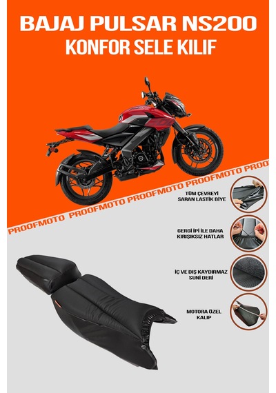 Bajaj Pulsar Ns 200 Konfor Sele Kılıf Uyumlu