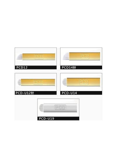 P.c.d 12 U Blade Gold Microblading İğnesi 10 Adet Diğer