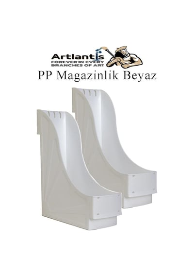Plastik Magazinlik Beyaz 2 Adet Plastik Kutu Klasörü Magazinlik A4 Dosya Ve Masa Düzenleyici Sınıf Ev Ofis