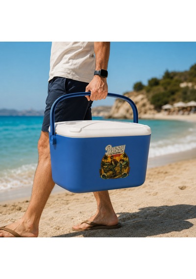 20 Lt Buzzy Retro Buzluk Termos 1179 Cooler Box -393 Mavi