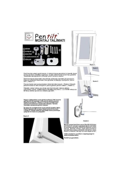 Penkid Pentilt Pvc Çift Açılım Çocuk Emniyet Kilidi Beyaz