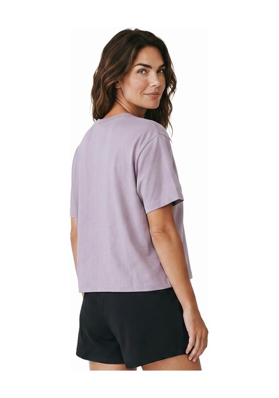 Sportive Lysa Kadın Lila Günlük Stil T-shirt 26yk0027-lıl Pembe
