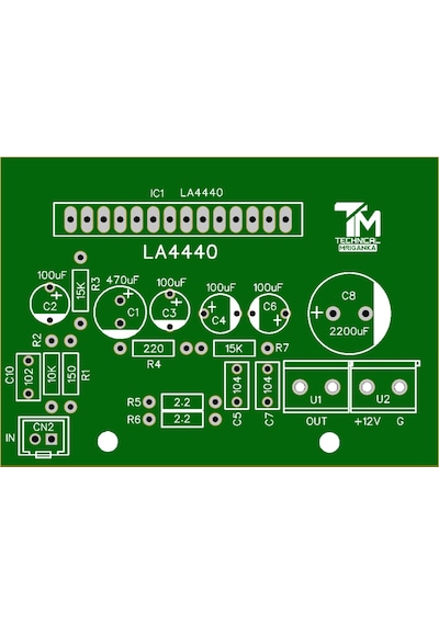 19 Watt Mono Tek Kanal Rms Amfi Devresi Class Ab La4440