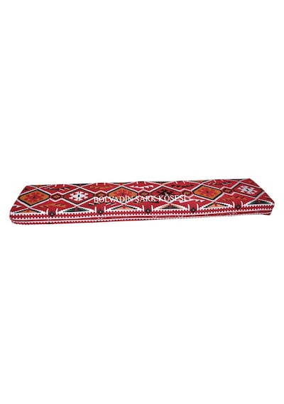 Erbasonline Mnd306-401 Şark Köşesi Kırmızı Halı Desenli Minder 120X40X10 Cm
