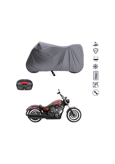 VİCTORY CHOPPER SERİSİ ÇANTALI MOTOSİKLET BRANDA SU GEÇİRMEZ TOPCASE UYUMLU MOTOR BRANDA