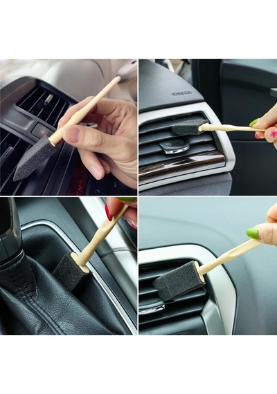 Buradabuldun 5'li Araba Havalandırma Temizleme Fırçaları Klima Çıkışları,toz Alma&otomobil İçi Detaylı Mini Temizlik Aparatları