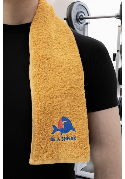 Sporcu Antrenman Havlusu Gym Fitness Plates Boks Tenis Spor Havlu Sarı