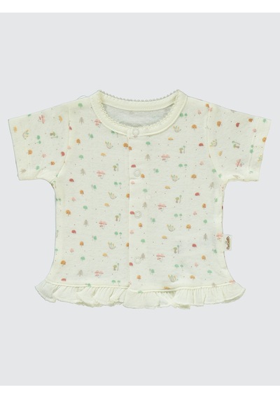 Bebetto Kız Bebek Pijama Takımı 0-1 Ay Gül Kurusu Gül Kurusu