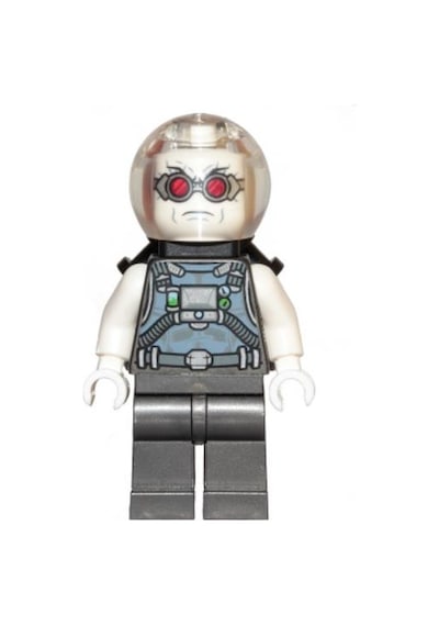 Lego Minifigür Mr. Freeze Pearl Dark Gray Sh0621