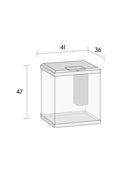 Juwel Vio Cube 54 Siyah Akvaryum Seti 41x36x47 Cm Led Aydınlatmalı Ve Filtreli